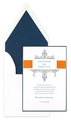 checkerboard wedding invitation